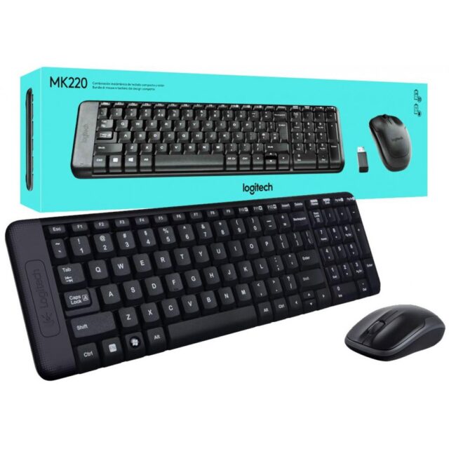 Bộ Bàn Phím Chuột Không Dây Logitech MK220