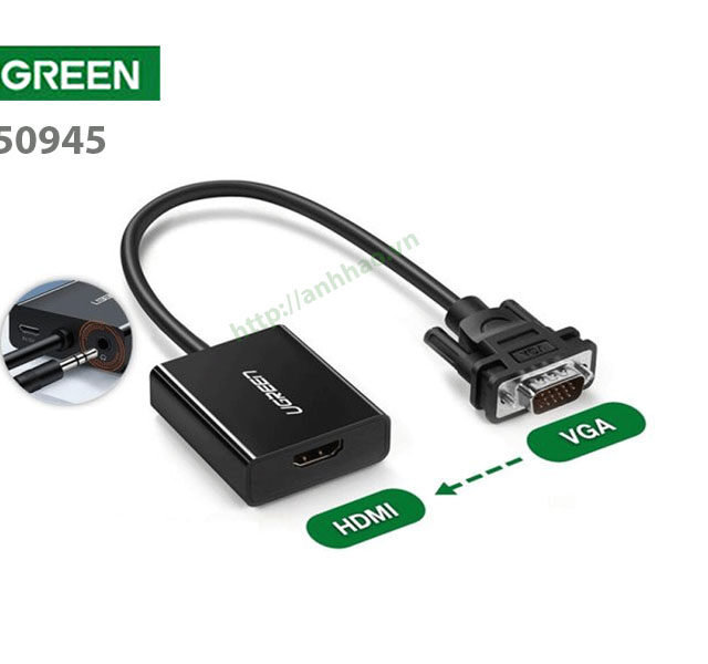 Cáp chuyển đổi VGA ra HDMI