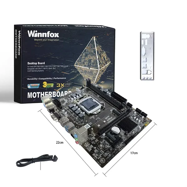 Mainboard WINNFOX H110 DDR4 HDMI, VGA (Socket 1151)