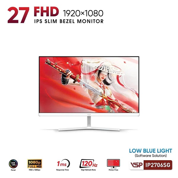 Màn hình LCD VSP 27inch IP2706SG FHD IPS 120HZ HDMI