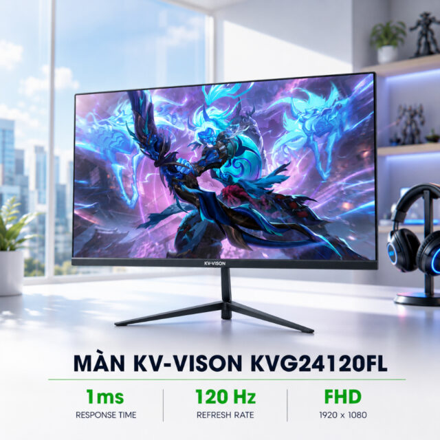 MÀN HÌNH KV-VISON KVG24120FL (24 INCH/ FHD/ IPS/ 120HZ)